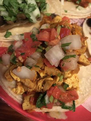 Tofu taco at La Cantina in Whistler