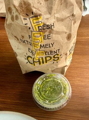 Free Chips Portion & Tomatillo Salsa at Willy's Mexicana Grill in Atlanta