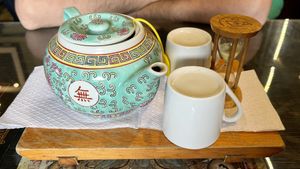 Tea for two at Samsara in Antigua