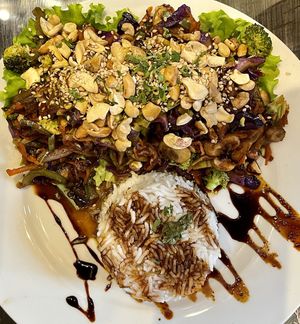 Lao Tzu with mushrooms  at Samsara in Antigua