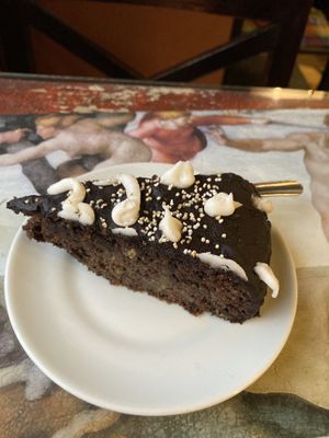 Chocolate cake  at Samsara in Antigua