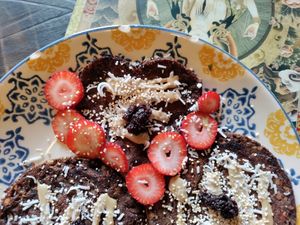 Cacao pancake at Samsara in Antigua