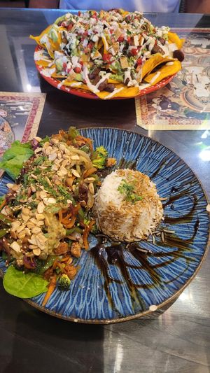 Lao Tzu with Tempeh & Nachos at Samsara in Antigua