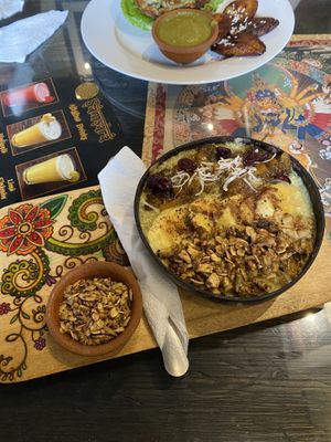 Golden Quinoa Porridge 🥰 #Veganuary at Samsara in Antigua