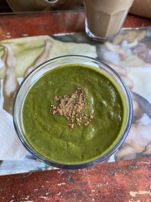 Super smoothie - Pre Asana 🌿 #Veganuary at Samsara in Antigua