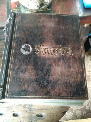 Wooden Menu. Amazing at Samsara in Antigua