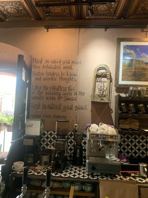 Inspiring quote .  at Samsara in Antigua