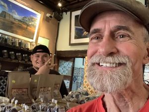 Sitting at the aromatic bar   at Samsara in Antigua