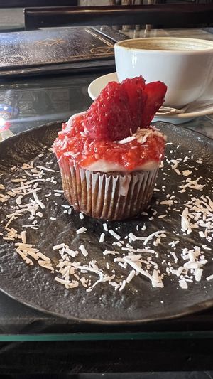 Carrot cupcake  at Samsara in Antigua