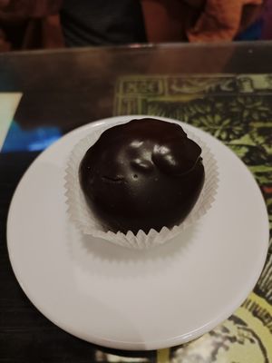 Chocolate ball at Samsara in Antigua
