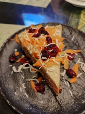 Carrot cake at Samsara in Antigua