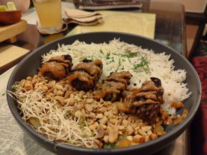 Tempeh at Samsara in Antigua