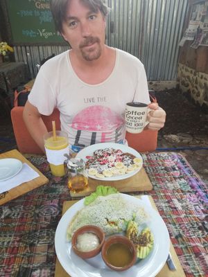 Breakfast is amazing! at Samsara in Antigua