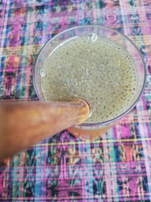 Chia juice is so good!  at Samsara in Antigua