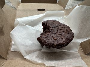 Chocolate brownie (so fudgy and rich)  at Bunner's Bake Shop - Kensington in Toronto
