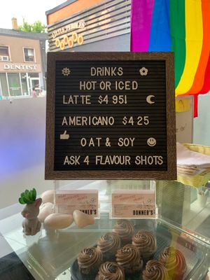 Drink Options at Bunner's Bake Shop - Kensington in Toronto