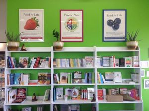 books at VegOut Health Boutique in Cochrane