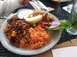 Pilz-Gyros at The Vegan Eagle in Hamburg