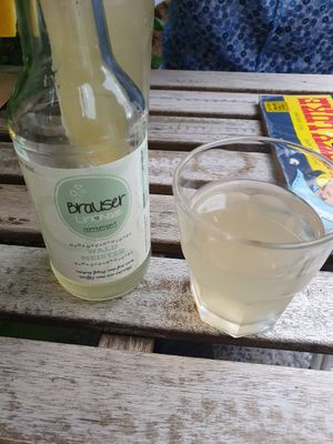 Woodruff lemonade at The Vegan Eagle in Hamburg