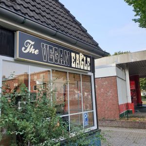 Outside  at The Vegan Eagle in Hamburg