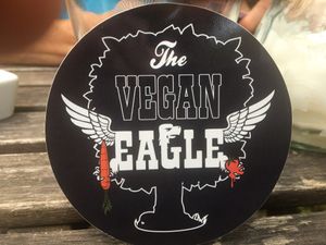 Sticker at The Vegan Eagle in Hamburg