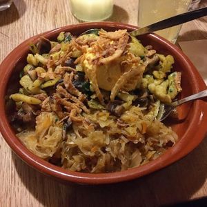 Sauerkraut Spätzle at The Vegan Eagle in Hamburg