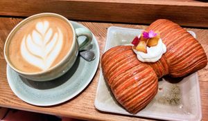 Fiocco with jam at Sementis Bakery in Pietrasanta