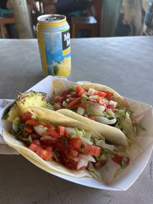 Vegan Chorizo tacos. Bomb! 🔥🔥🔥  at Da Kine Diego's in Satellite Beach