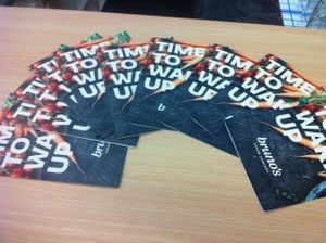 leaflets at Bruno's Chill and Love in Zagreb