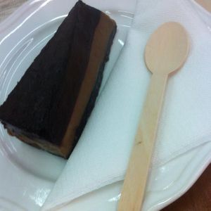 chocolate-banana raw cake at Bruno's Chill and Love in Zagreb