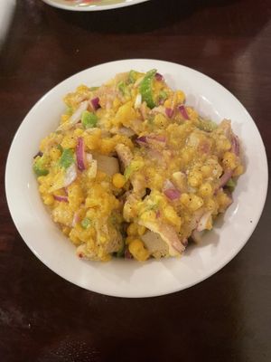 Yater fitfit (appetizer) at Lalibela in New Haven