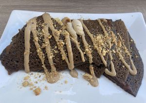 Buckwheat crepes   at Trilogy Sanctuary in La Jolla