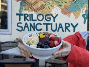 Acai bowl  at Trilogy Sanctuary in La Jolla