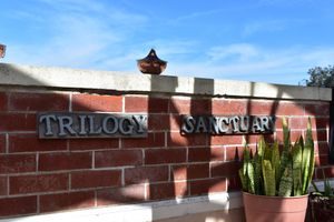 One of the many photogenic details around the Trilogy Sanctuary Cafe at Trilogy Sanctuary in La Jolla
