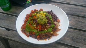 Rainbow bowl at Trilogy Sanctuary in La Jolla
