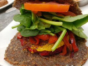 Burger at Trilogy Sanctuary in La Jolla