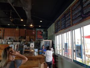 Ordering. Huge menu at Trilogy Sanctuary in La Jolla