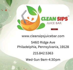 Hours on IG but the website has different hours at Clean Sips Juice Bar in Philadelphia