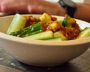 Spicy Cucumbers at Shoya Izakaya  in Doraville