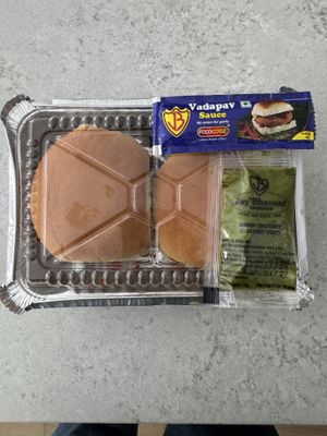 Vegan Vada Pav Dry  at Jay Bhavani Vadapav Brampton in Brampton