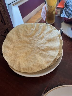 Poppadoms   at Natraj Romsey in Romsey