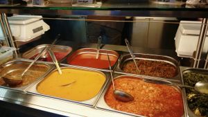 Some soups at Jagannath na Tverskoy in Moscow