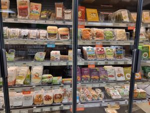 Veg items in fridge at NaturaSi - Sicilia in Rome