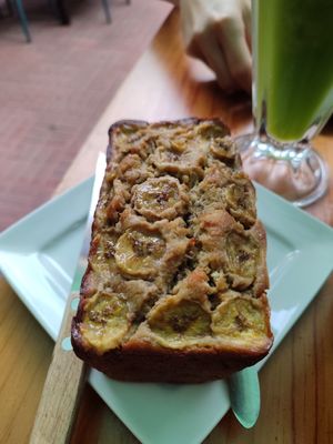 Banana bread (gf) at Mandarina in Quetzaltenango