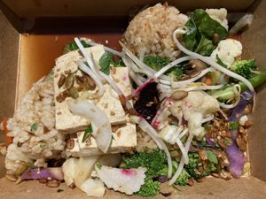 Basic plate at The Kitchen in Orcas Island