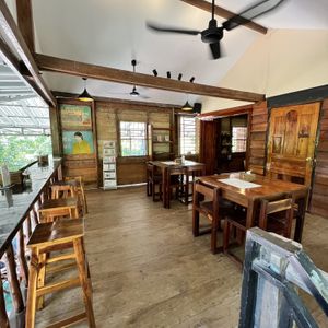 Upstairs  at Epic Arts Cafe in Kampot