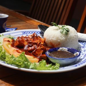 Tofu Lok Lak (Vegan) at Epic Arts Cafe in Kampot