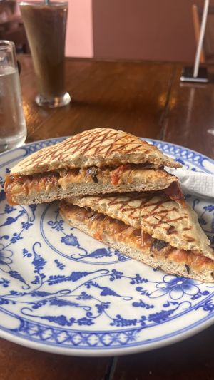 Vegan panini  at Epic Arts Cafe in Kampot