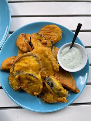 veggie pakora at Nirvana Cafe in Luxembourg City