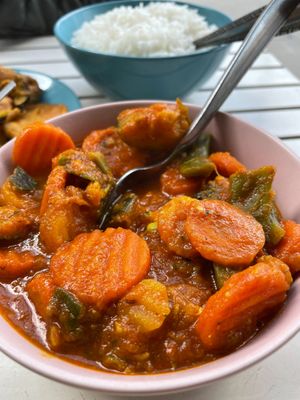 dish of the day at Nirvana Cafe in Luxembourg City